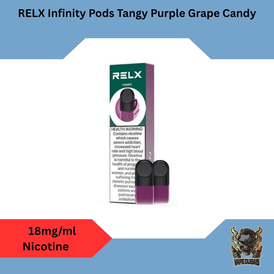 RELX Infinity Pods Tangy Purple Grape Candy in Dubai UAE RELX Infinity Pods Tangy Purple Grape Candy