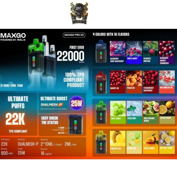 Relx Creator 22000 Puffs Rechargeable Disposable