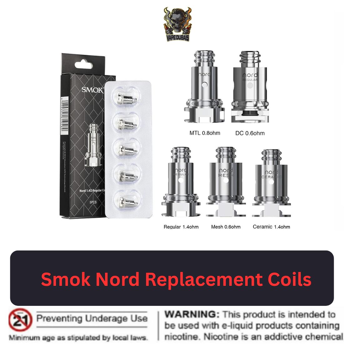 Smok Nord Replacement Coils uae Smok Nord Replacement Coils