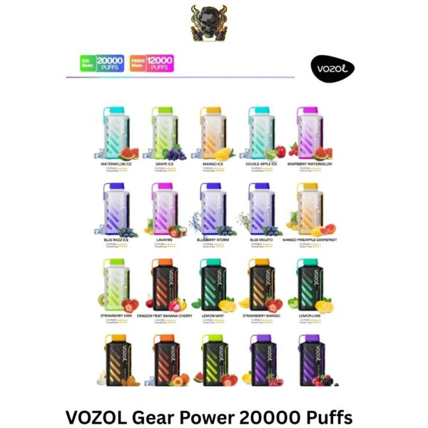 VOZOL Gear Power 20000 Puffs Disposable Vape In Dubai UAE