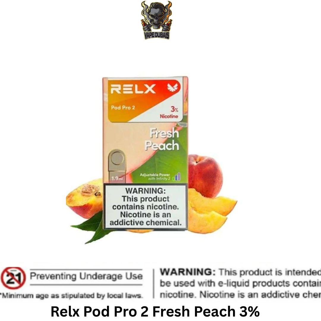 Relx Pod Pro 2 Fresh Peach 3% UAE Relx Pod Pro 2 Fresh Peach 3%