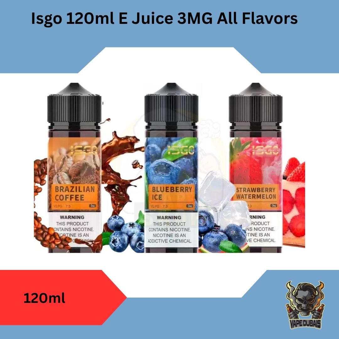 _Isgo 120ml E Juice 3MG All Flavors in Dubai UAE _Isgo 120ml E Juice
