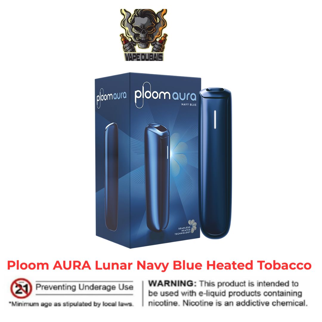 Ploom AURA Lunar Navy Blue Heated Tobacco Device Dubai UAE Ploom AURA Lunar Navy Blue Heated Tobacco Device