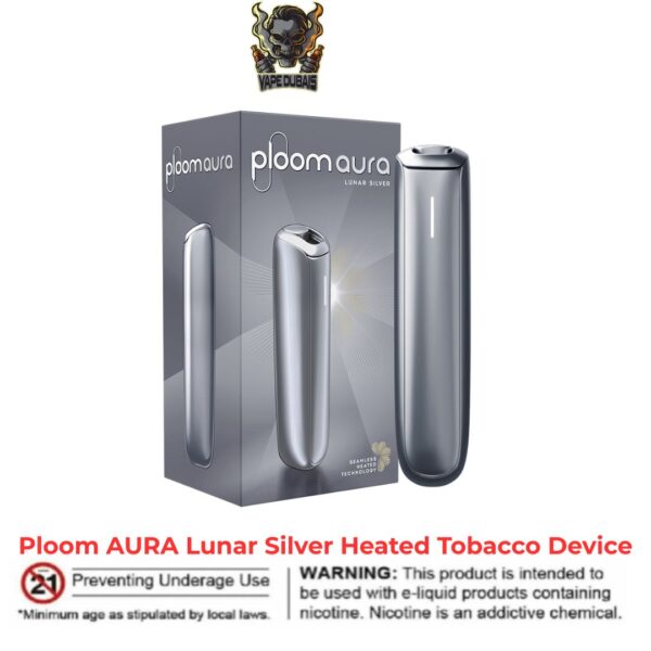 Ploom AURA Lunar Silver Heated Tobacco Device