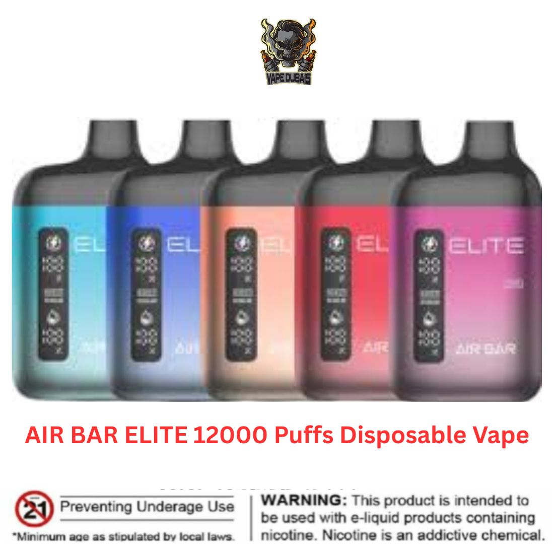 AIR BAR ELITE 12000 Puffs Disposable Vape AIR BAR ELITE 12000 Puffs