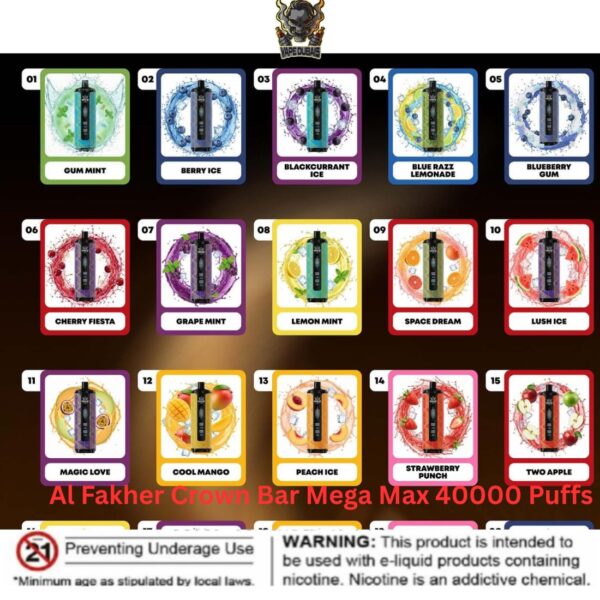 Al Fakher Crown Bar Mega Max 40000 Puffs