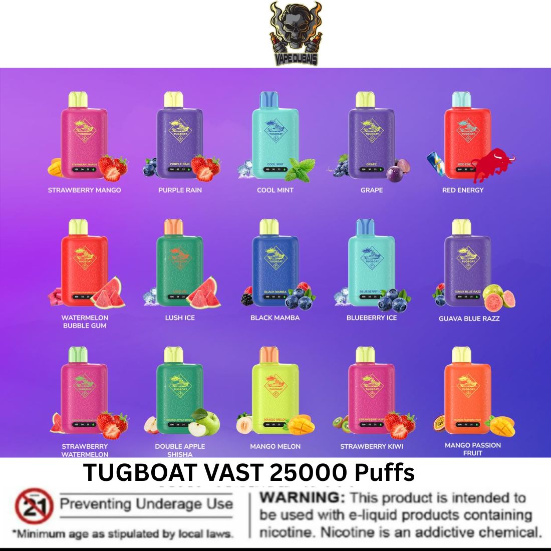 TUGBOAT VAST 25000 Puffs Dubai UAE TUGBOAT VAST 25000 Puffs