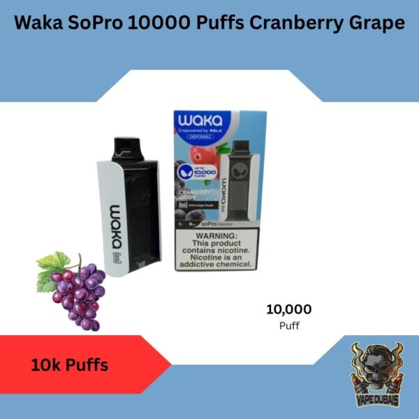 Waka SoPro 10000 Puffs Cranberry Grape
