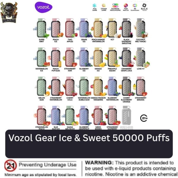 Vozol Gear Ice & Sweet 50000 Puffs