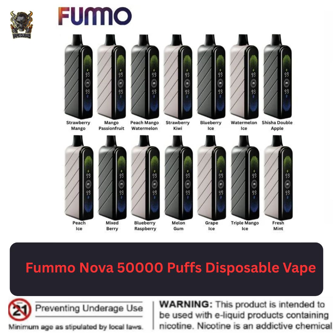 Fummo Nova 50000 Puffs Disposable Vape Fummo Nova 50000 Puffs