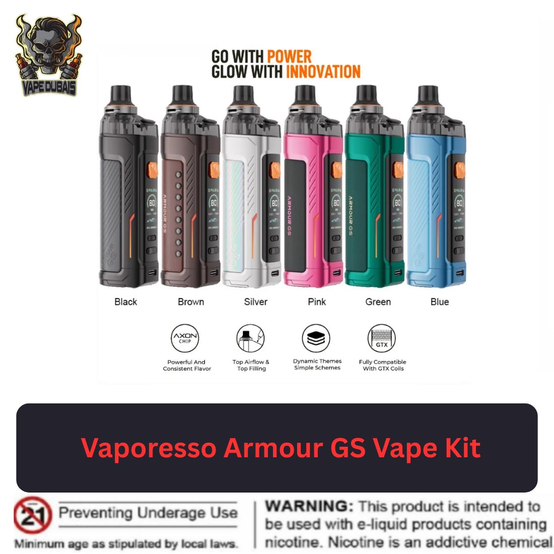 Vaporesso Armour GS Vape Kit uae Vaporesso Armour GS Vape Kit