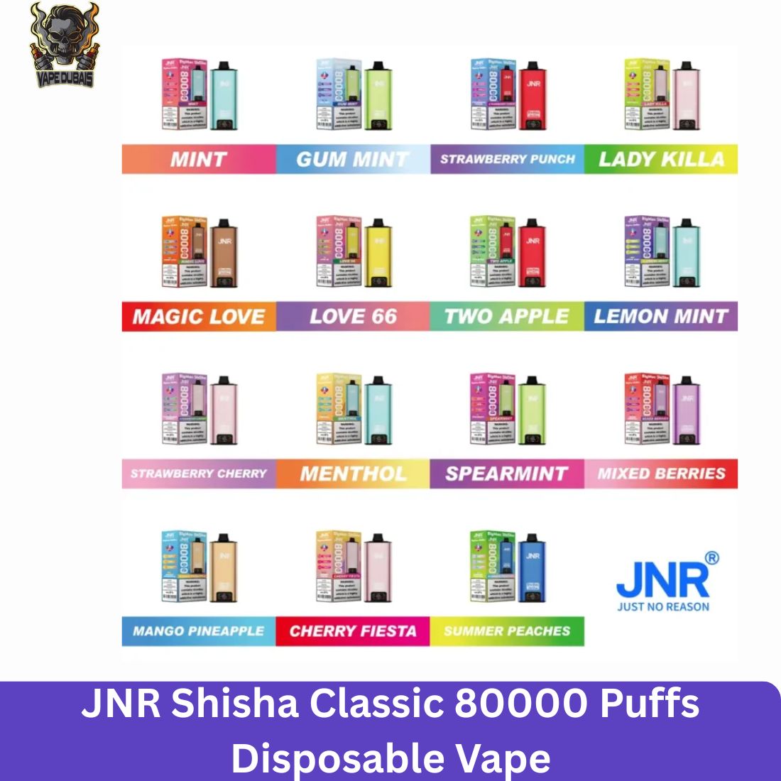 JNR Shisha Classic 80000 Puffs Disposable Vape JNR Shisha Classic 80000 Puffs
