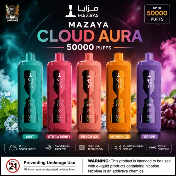 Mazaya Cloud AURA 50000 Puffs
