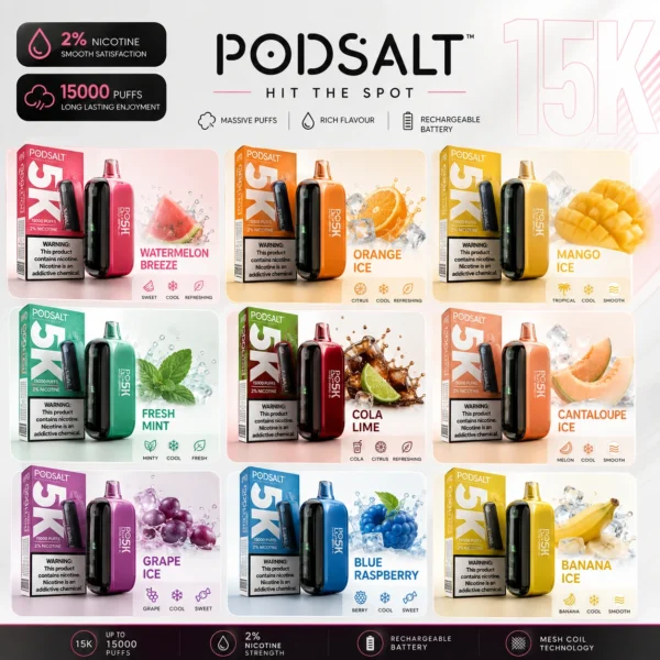 Pod Salt 15000 Puffs Disposable Vape