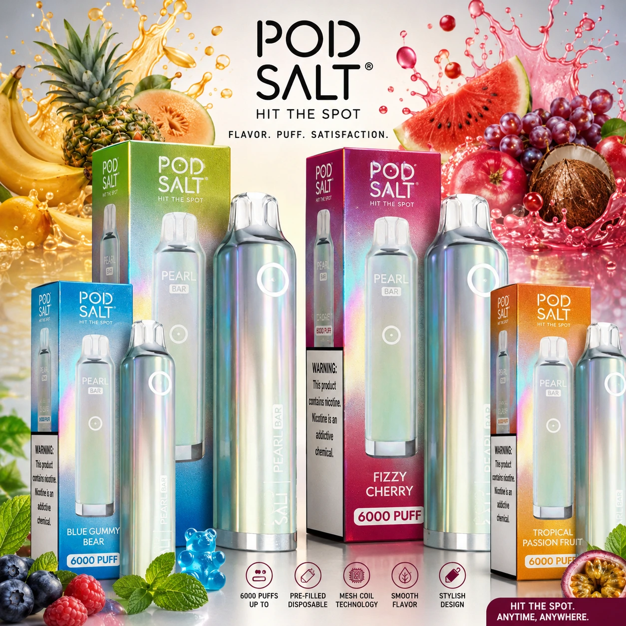Pod Salt Pearl Bar 6000 Puffs Pod Salt Pearl Bar 6000 Puffs