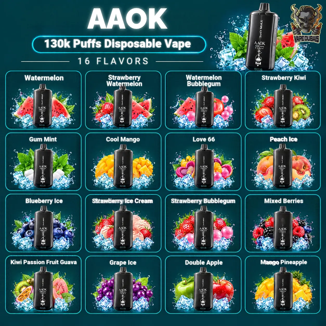 AAOK 130k Puffs Disposable Vape AAOK 130K Puffs Disposable Vape