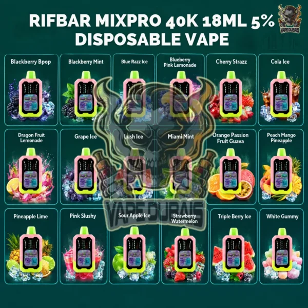 Rifbar MixPro 40K Disposable Vape 18ml 5%